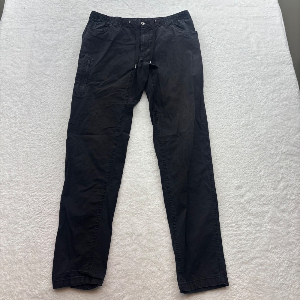 BYLT Premium Basics Mens XXL Black Ripstop Jogger Pants Elastic Waist Utility
